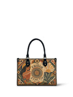"Soy suficiente, tal y como soy" ver.5 Small Leather Handbag - front view | Paleta Bags
