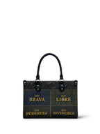 "LA GUERRERA" ver.3 Small Leather Handbag - front view | Paleta Bags