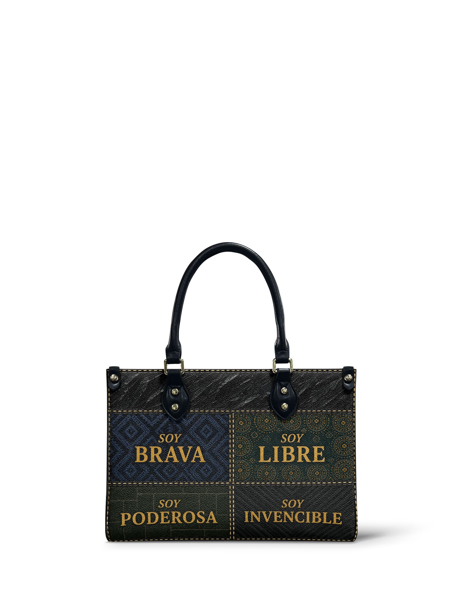 "LA GUERRERA" ver.3 Small Leather Handbag - front view | Paleta Bags
