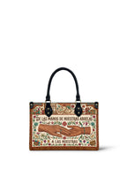 "De las manos de nuestras abuelas a las nuestras" ver.4 Small Leather Handbag - front view | Paleta Bags