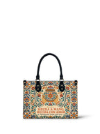 "Hecha a mano, hecha con amor" ver.2 Small Leather Handbag - Paleta Bags front view