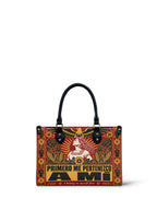 "Primero me pertenezco a mí" ver.3 Small Leather Handbag - front view | Paleta Bags