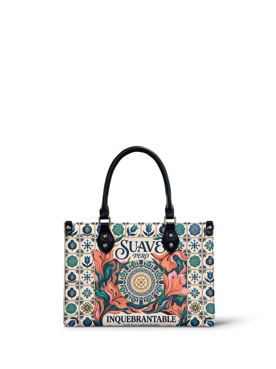 "Suave pero inquebrantable" ver.6 Small Leather Handbag