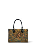 "Mi Raíz es Oro" ver.2 Small Leather Handbag - front view | Paleta Bags