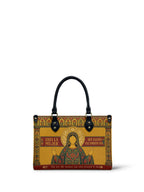 "Eres la mujer que alguna vez soñaste ser" ver.6 Small Leather Handbag - front view | Paleta Bags