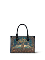 "Mis Raíces son Profundas" ver.1 Small Leather Handbag - front view | Paleta Bags
