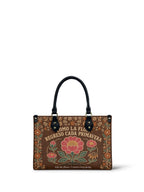 "Como la flor, regreso cada primavera" ver.4 Small Leather Handbag - front view | Paleta Bags