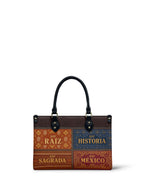 "LAS RAÍCES" ver.2 Small Leather Handbag - front view | Paleta Bags