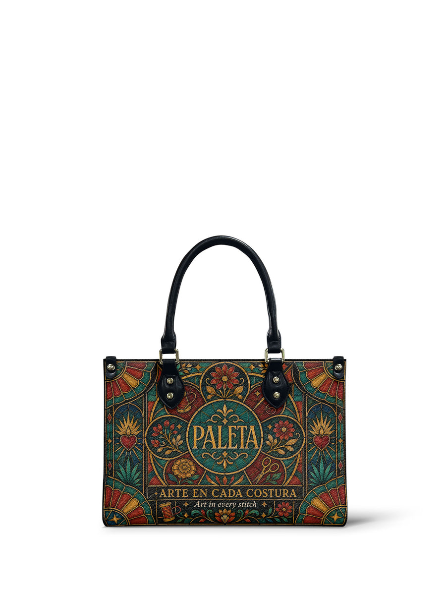 "La Paleta: Arte en cada costura" ver.5 Small Leather Handbag