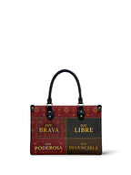"LA GUERRERA" ver.2 Small Leather Handbag - front view | Paleta Bags