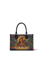 "Soy hija de la tierra" ver.4 Small Leather Handbag - front view | Paleta Bags