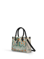 "Orgullosa de donde vengo" ver.3 Small Leather Handbag - side view | Paleta Bags