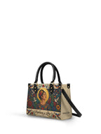 "Poderosa y Libre" ver.1 Small Leather Handbag - side view | Paleta Bags