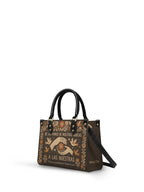 "De las manos de nuestras abuelas a las nuestras" ver.2 Small Leather Handbag - side view | Paleta Bags