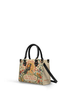 "Me merezco todo lo bueno" ver.3 Small Leather Handbag - side view | Paleta Bags