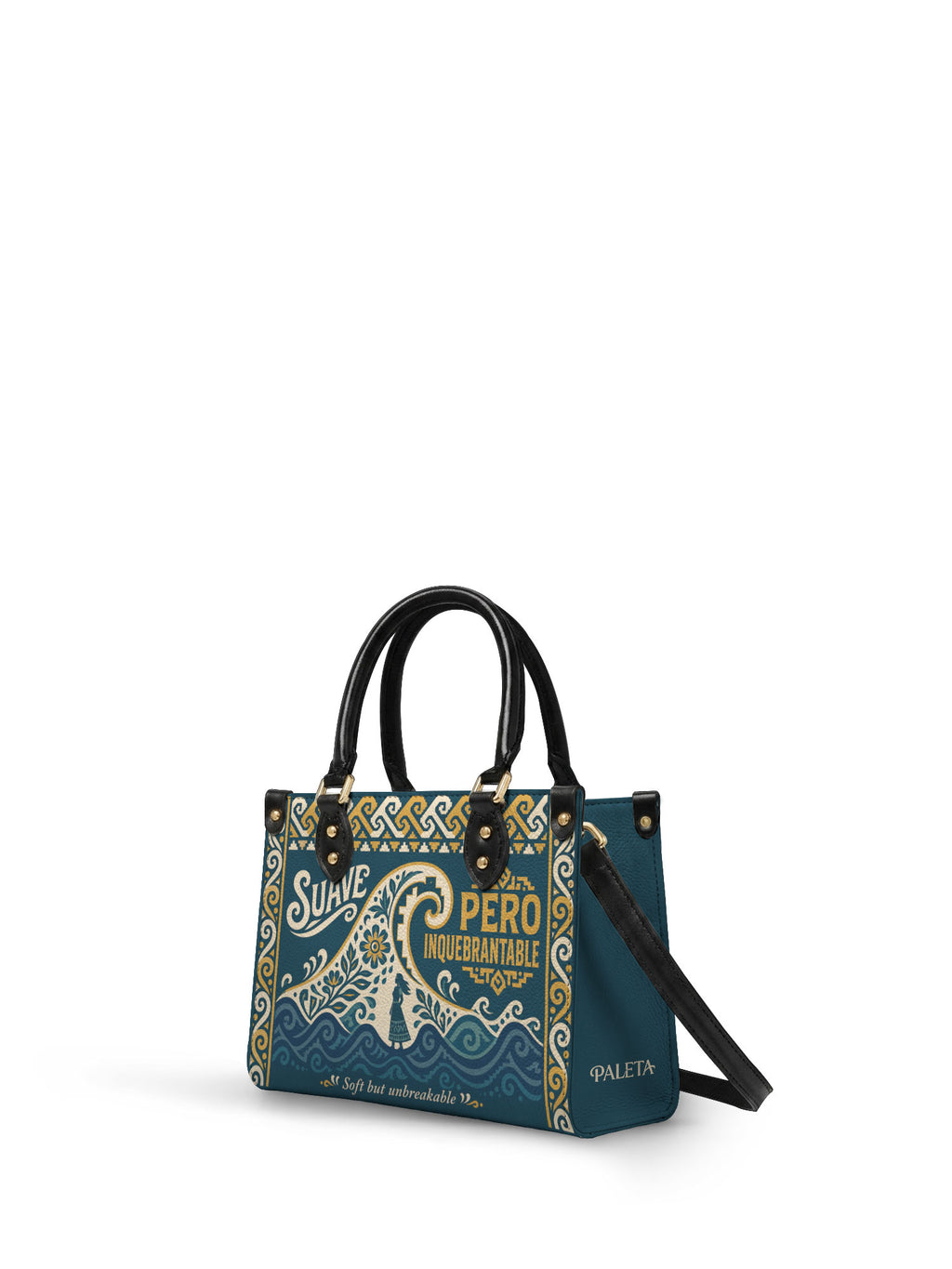 "Suave pero inquebrantable" ver.3 Small Leather Handbag - side view | Paleta Bags