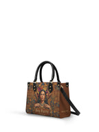 "Soy Fuerte" ver.4 Small Leather Handbag - side view | Paleta Bags