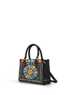 "Como la flor, regreso cada primavera" ver.2 Small Leather Handbag - side view | Paleta Bags