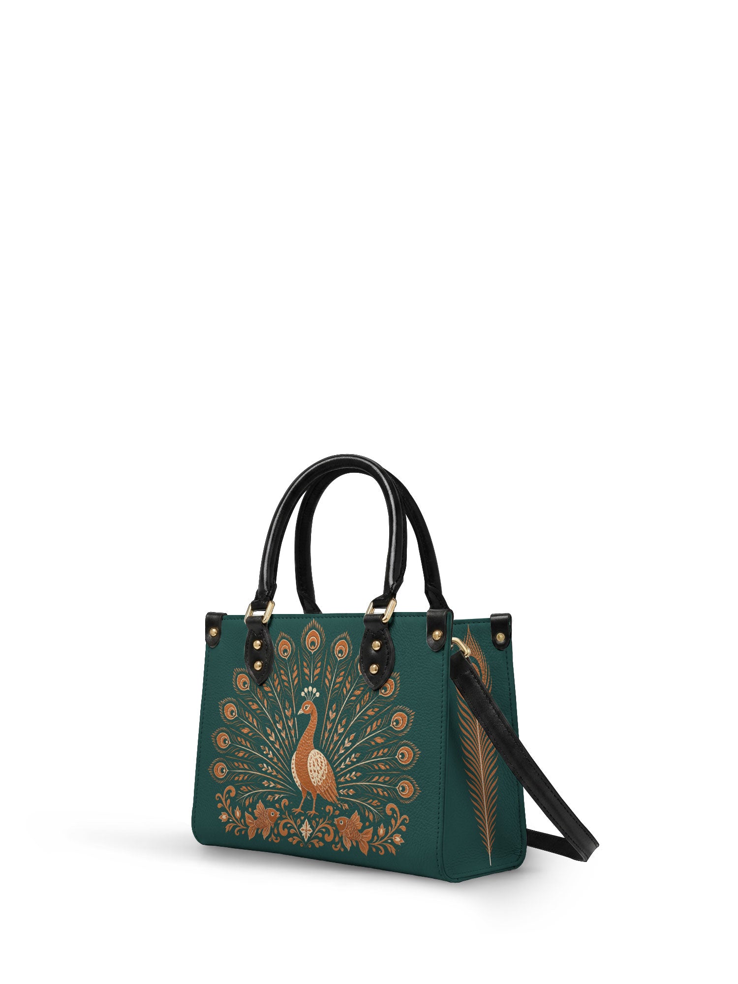 "PENACHO" Small Leather Handbag - side view | Paleta Bags