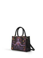 "De mis heridas nacen flores" ver.5 Small Leather Handbag - side view | Paleta Bags
