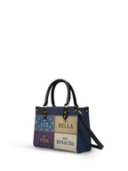 "LA LUMINOSA" ver.3 Small Leather Handbag - front view | Paleta Bags