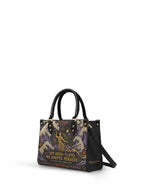 "Soy agua fluyo, me adapto, persisto" ver.2 Small Leather Handbag - side view | Paleta Bags