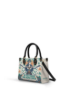 "No pido permiso para ocupar espacio" ver.4 Small Leather Handbag - side view | Paleta Bags