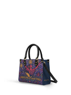 "Orgullosa de donde vengo" ver.5 Small Leather Handbag - side view | Paleta Bags