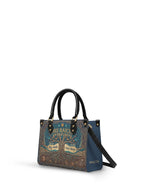 "Mis Raíces son Profundas" ver.1 Small Leather Handbag - side view | Paleta Bags