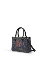 "Hecha a mano, hecha con amor" ver.4 Small Leather Handbag - side view
