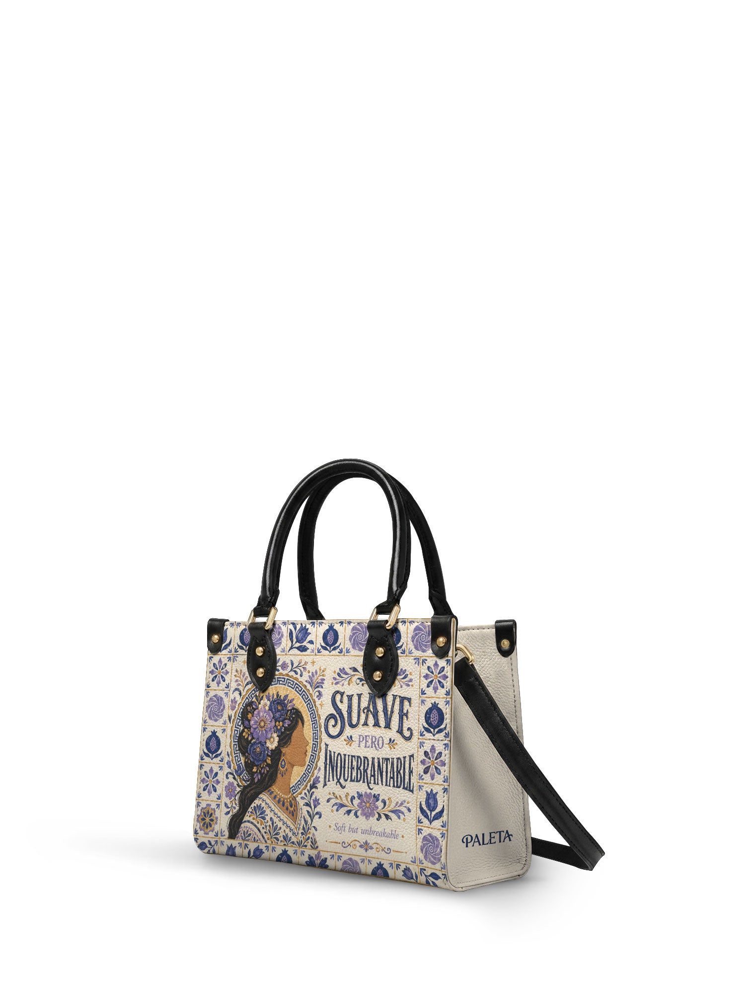 "Suave pero inquebrantable" ver.7 Small Leather Handbag - side view | Paleta Bags