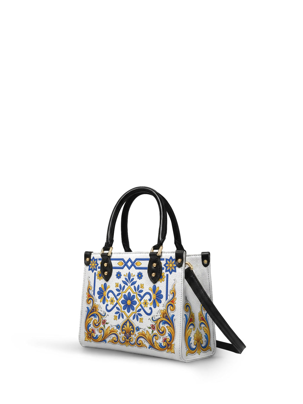 "TONATIUH" Small Leather Handbag - side view | Paleta Bags