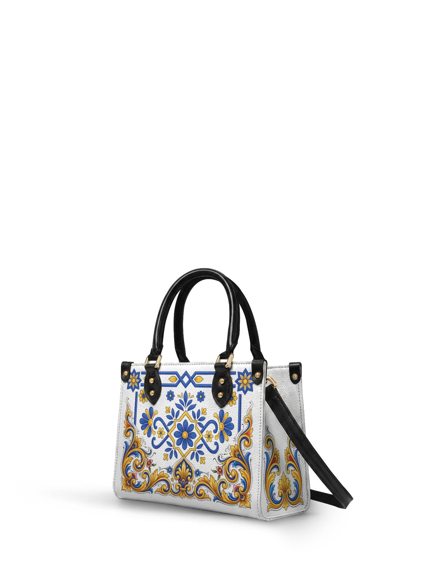 "TONATIUH" Small Leather Handbag - side view | Paleta Bags