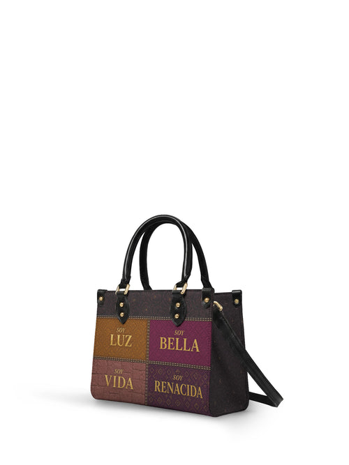 "LA LUMINOSA" ver.2 Small Leather Handbag - side view | Paleta Bags