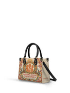 "Llevo a mis ancestros en la sangre" ver.5 Small Leather Handbag - side view | Paleta Bags