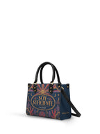 "Soy suficiente, tal y como soy" ver.3 Small Leather Handbag - side view | Paleta Bags