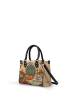 "Nacida de la tierra, hecha para el mundo" ver.1 Small Leather Handbag - side view | Paleta Bags