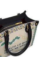 "Suelto lo que ya no me sirve" ver.4 Small Leather Handbag - detail | Paleta Bags