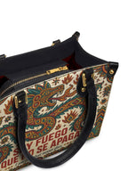 "Soy fuego que no se apaga" ver.2 Small Leather Handbag - detail | Paleta Bags