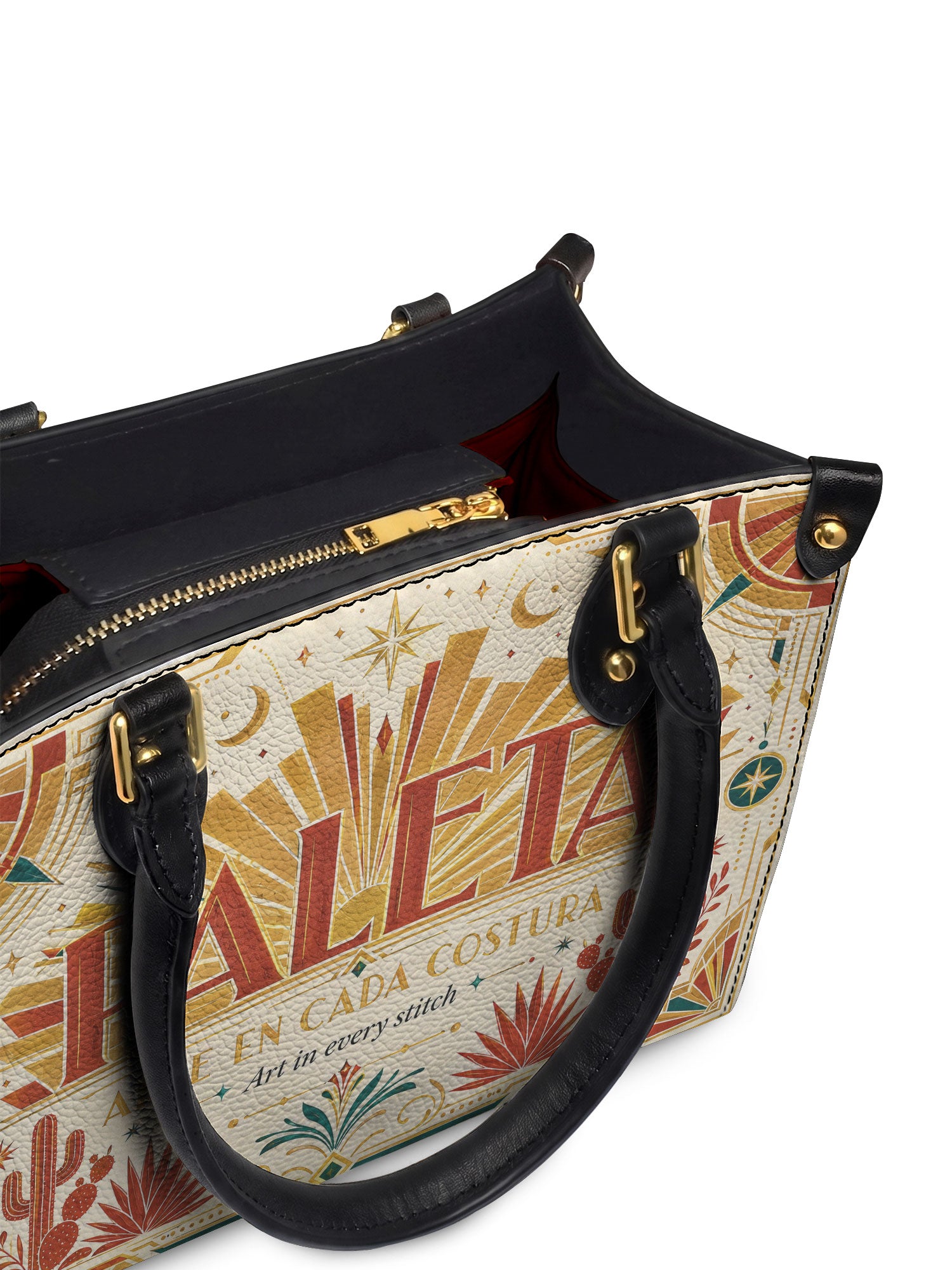 "La Paleta — Arte en cada costura" ver.4 Small Leather Handbag - detail | Paleta Bags