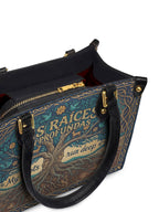 "Mis Raíces son Profundas" ver.1 Small Leather Handbag - detail | Paleta Bags