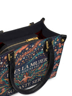 "Eres la mujer que alguna vez soñaste ser" ver.5 Small Leather Handbag - detail | Paleta Bags