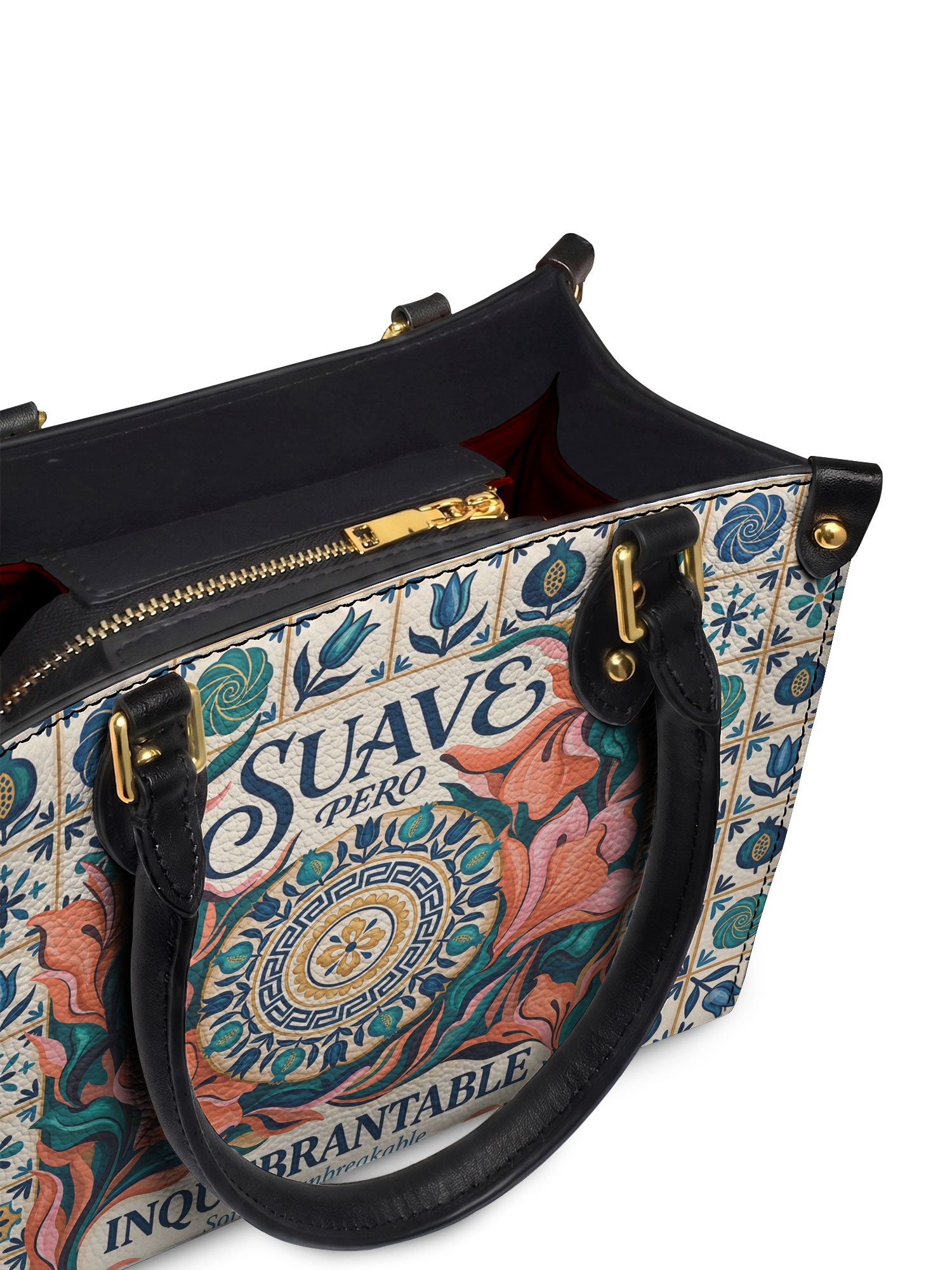 "Suave pero inquebrantable" ver.6 Small Leather Handbag - detail | Paleta Bags