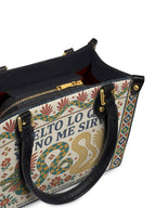 "Suelto lo que ya no me sirve" ver.1 Small Leather Handbag - detail | Paleta Bags