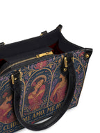 "Me cuido, me amo, me honro" ver.3 Small Leather Handbag - detail | Paleta Bags