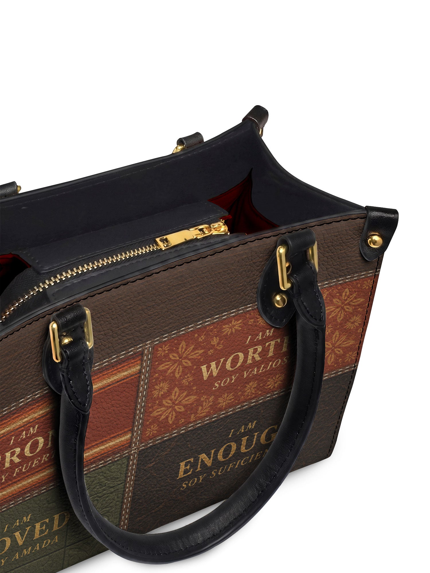 "BILINGÜE" ver.3 Small Leather Handbag - detail | Paleta Bags