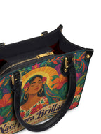 "Nací para brillar" ver.4 Small Leather Handbag - detail | Paleta Bags
