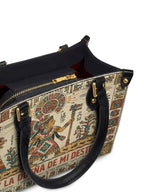 "Soy la dueña de mi destino" ver.3 Small Leather Handbag - detail | Paleta Bags