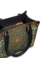 "Soy suficiente, tal y como soy" ver.10 Small Leather Handbag - detail | Paleta Bags