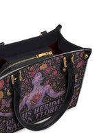 "De mis heridas nacen flores" ver.5 Small Leather Handbag - detail | Paleta Bags